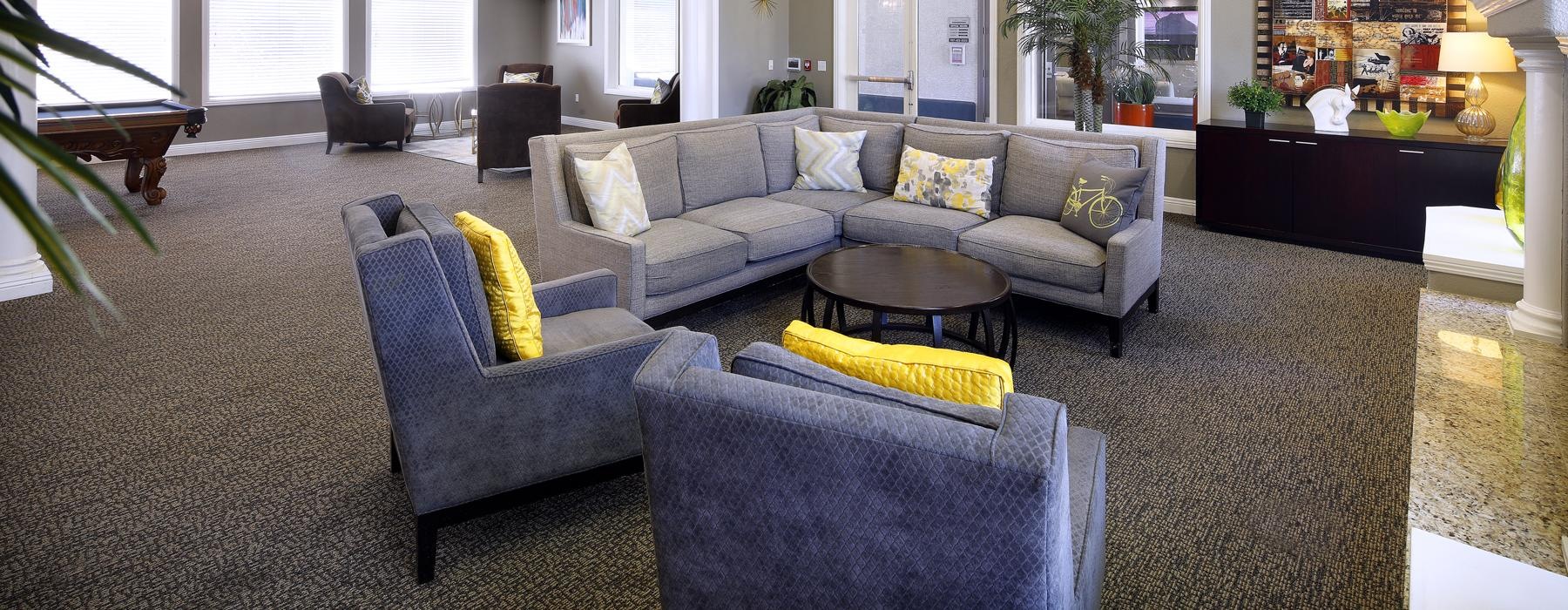 Everything within reach a living room with a couch and chairs
