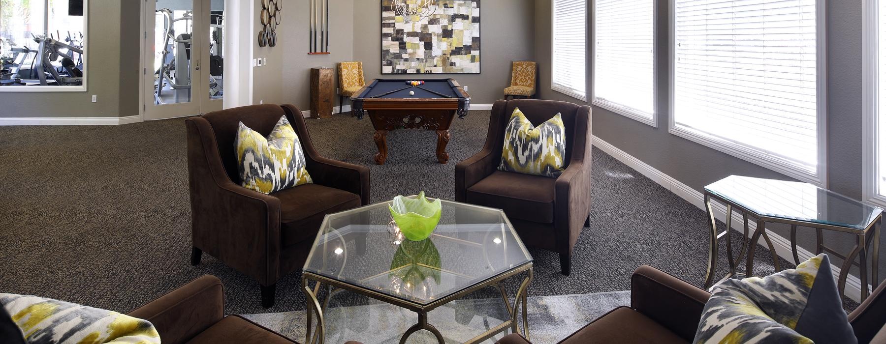 Take advantage of all Park Crossing has to offer a lounge room with a pool table and couches