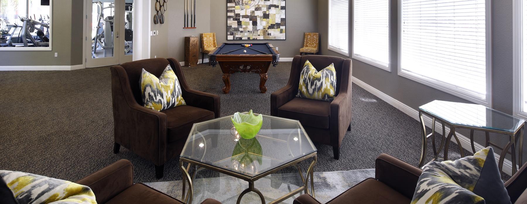 Take advantage of all Park Crossing has to offer a lounge room with a pool table and couches